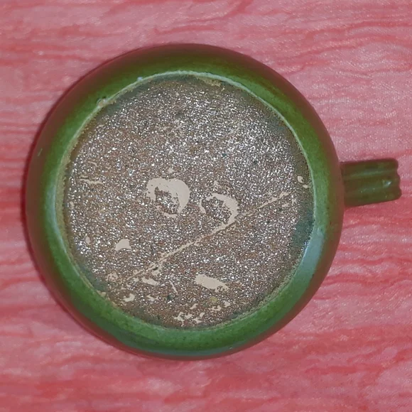 MCM Avocado Green Pottery Pitcher 5.5" - Picture 8 of 12